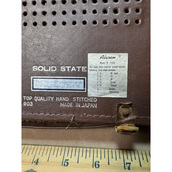 Vtg Alaron AC-DC Convertible Solid State Model B 1520 Hand Stitched Cover Works! - Picture 5 of 8